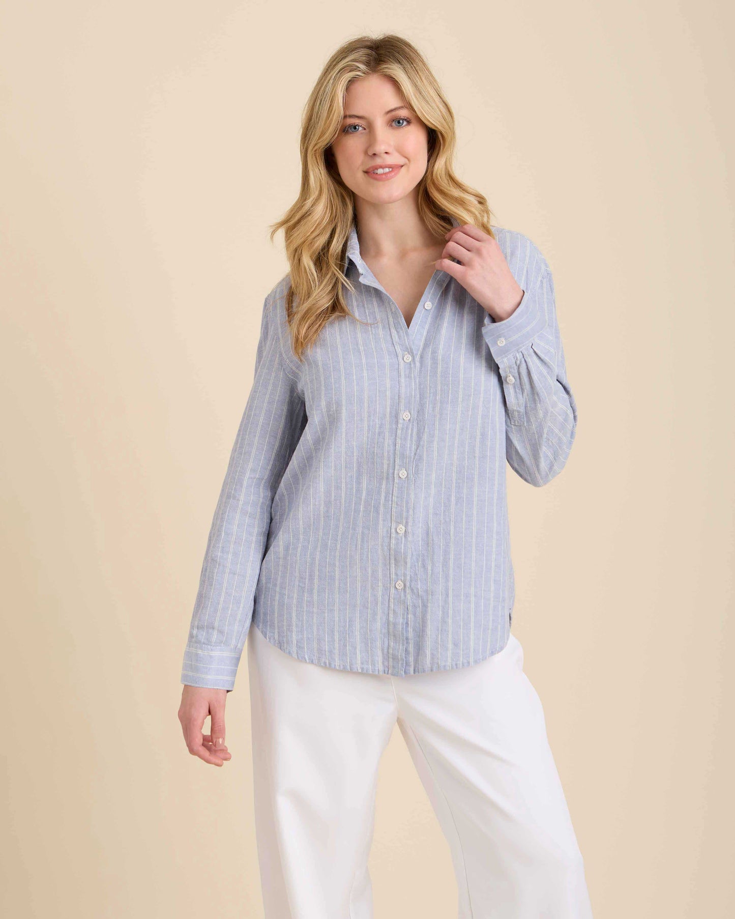 Khalida Striped Blue