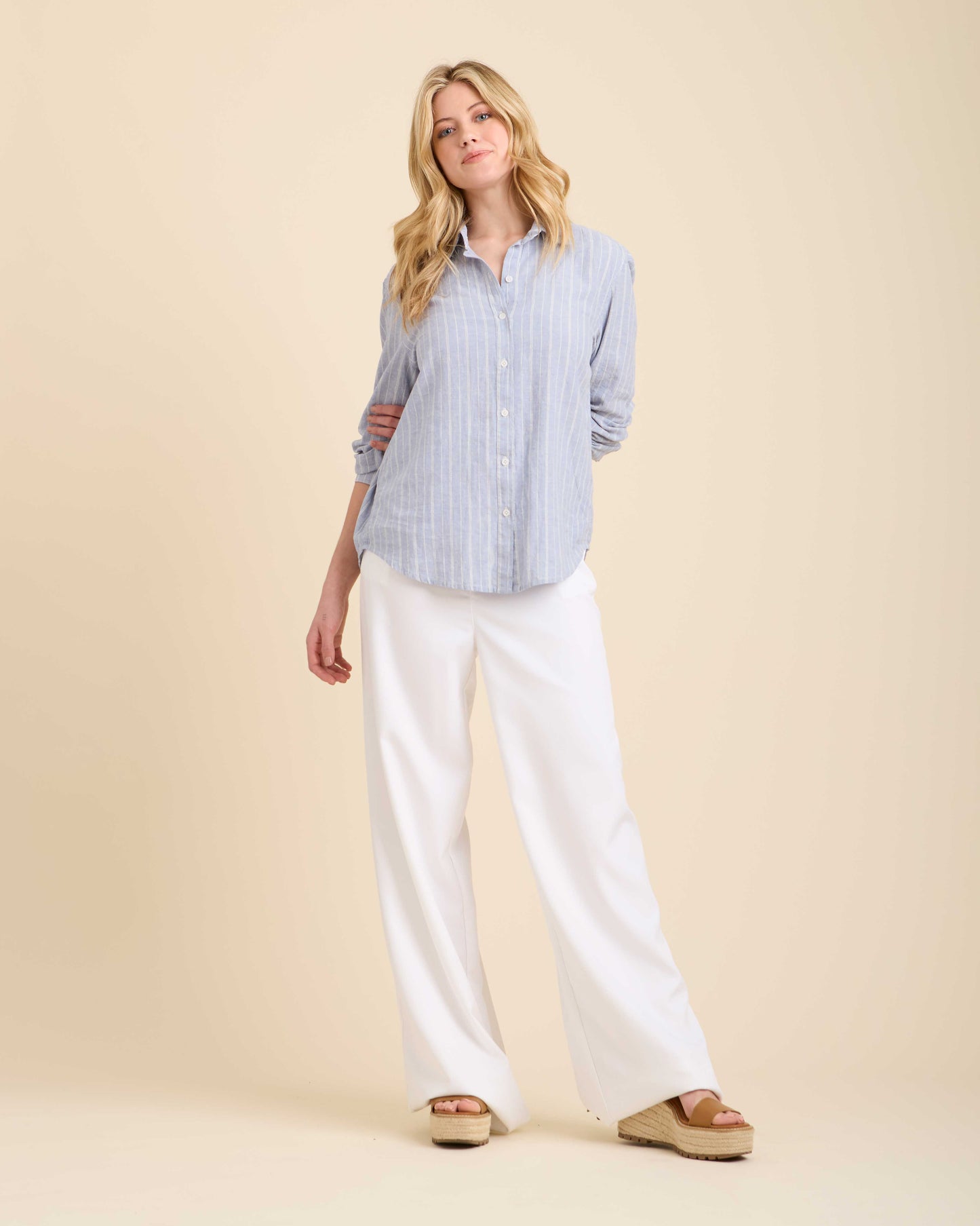 Khalida Striped Blue